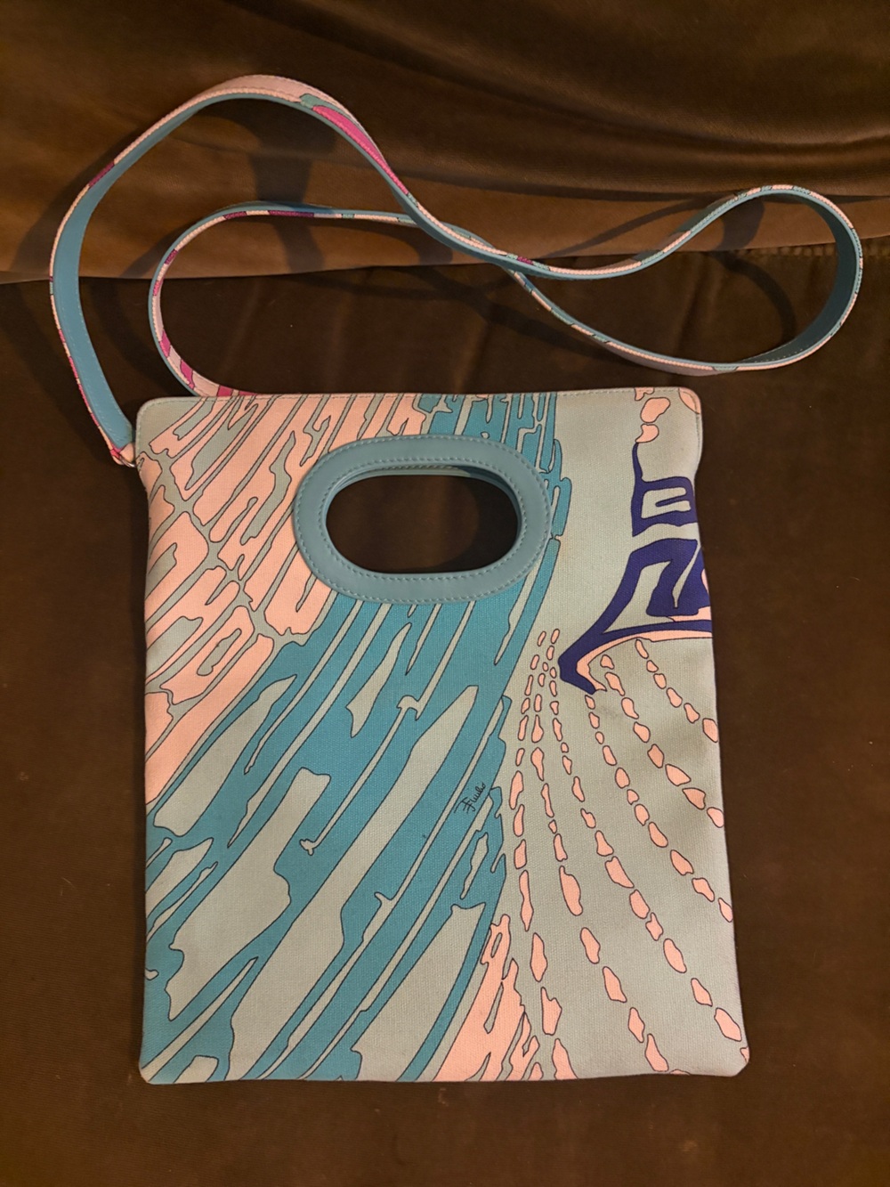 Vintage Emilio Pucci Abstract Print Mini Bag Y2K